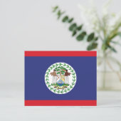 Carte Postale Drapeau du Belize (Debout devant)
