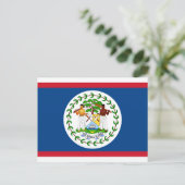 Carte Postale Drapeau du Belize (Debout devant)