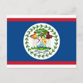 Carte Postale Drapeau du Belize (Devant)