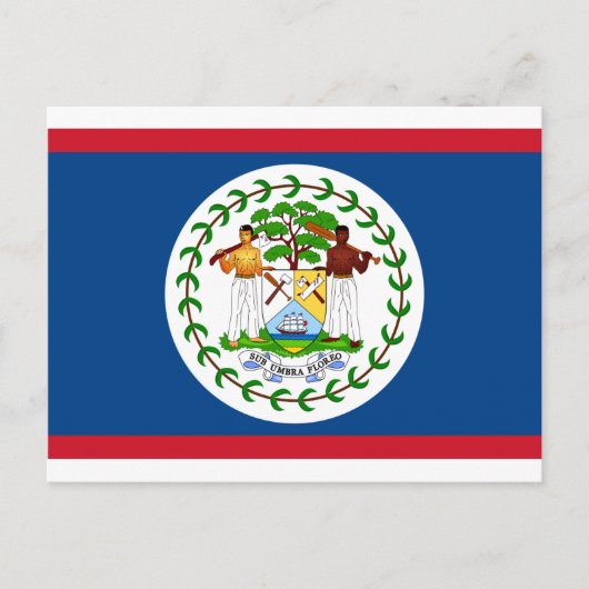 Carte Postale Drapeau du Belize (Devant)