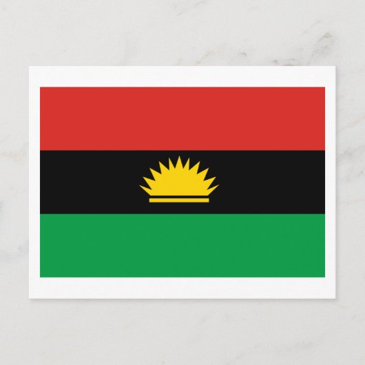 Carte Postale Drapeau du Biafra (1967-1970) (Devant)