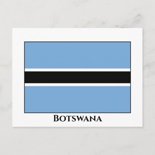 Carte Postale Drapeau du Botswana (Devant)