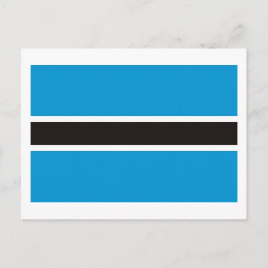 Carte postale drapeau du Botswana (Devant)