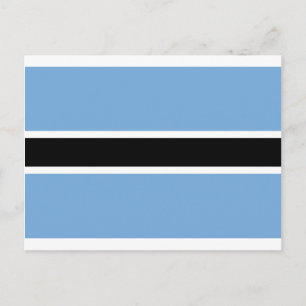 Carte Postale Drapeau du Botswana - Folaga ya Botswana