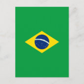 Carte Postale Drapeau du Brésil (Devant)