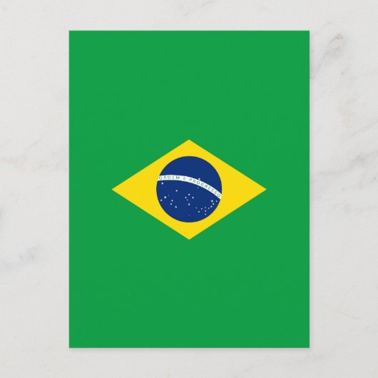 Carte Postale Drapeau du Brésil (Devant)