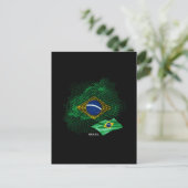 Carte Postale Drapeau du Brésil (Debout devant)