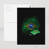 Carte Postale Drapeau du Brésil (Devant / Derrière)