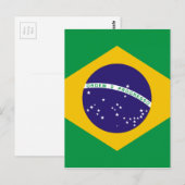 Carte Postale Drapeau du Brésil (Devant / Derrière)