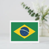 Carte postale drapeau du Brésil (Debout devant)