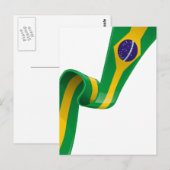 Carte Postale drapeau du brésil (Devant / Derrière)