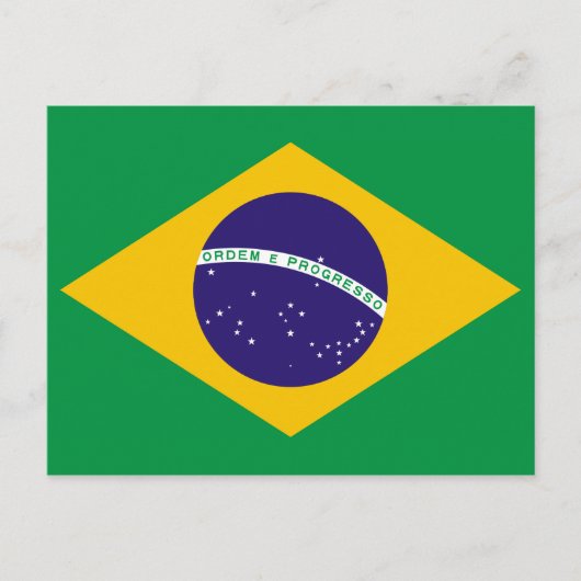 Carte Postale Drapeau du BRÉSIL (Devant)