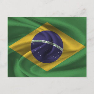 Carte Postale Drapeau du Brésil
