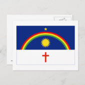 Carte Postale Drapeau du Brésil, Pernambuco (Devant / Derrière)