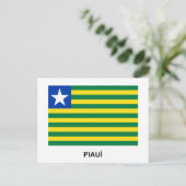 Carte Postale Drapeau du Brésil, Piauí (Debout devant)