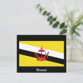 Carte Postale Drapeau du Brunei (Debout devant)