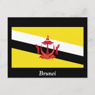 Carte Postale Drapeau du Brunei