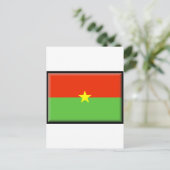 Carte Postale Drapeau du Burkina Faso (Debout devant)