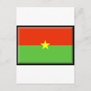 Carte Postale Drapeau du Burkina Faso