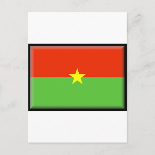 Carte Postale Drapeau du Burkina Faso (Devant)