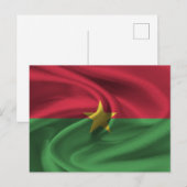 Carte Postale Drapeau du Burkina Faso (Devant / Derrière)