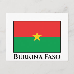 Carte Postale Drapeau du Burkina Faso