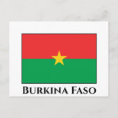 Carte Postale Drapeau du Burkina Faso (Devant)
