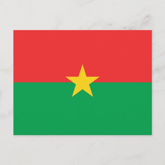 Carte postale drapeau du Burkina Faso patriotique (Devant)