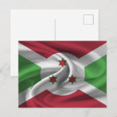 Carte Postale Drapeau du Burundi (Devant / Derrière)