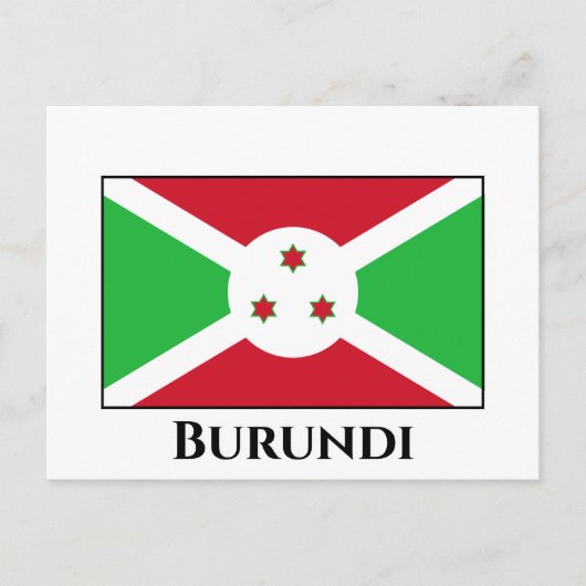 Carte Postale Drapeau du Burundi (Devant)