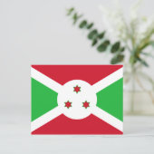 Carte Postale Drapeau du Burundi patriotique (Debout devant)