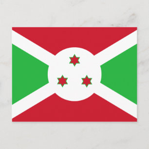 Carte Postale Drapeau du Burundi patriotique