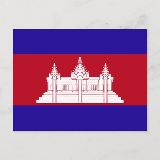 Carte Postale Drapeau du Cambodge (Devant)