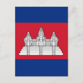 Carte Postale drapeau du Cambodge (Devant)