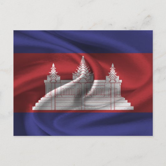 Carte Postale Drapeau du Cambodge (Devant)