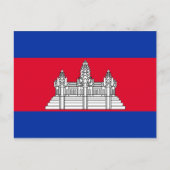 Carte Postale Drapeau du Cambodge (Devant)