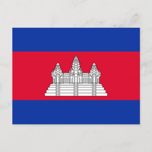 Carte Postale Drapeau du Cambodge (Devant)