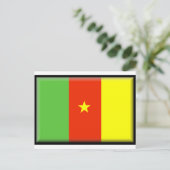 Carte Postale Drapeau du Cameroun (Debout devant)