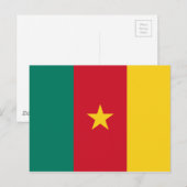 Carte Postale Drapeau du Cameroun (Devant / Derrière)