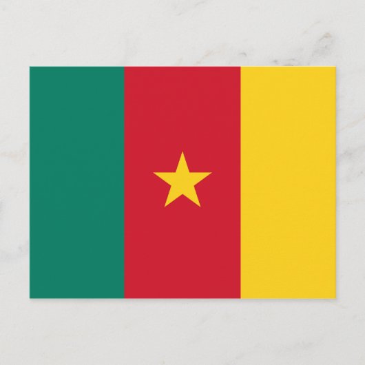 Carte Postale Drapeau du Cameroun (Devant)