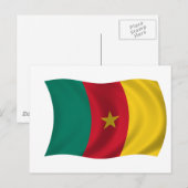 Carte Postale Drapeau du Cameroun (Devant / Derrière)