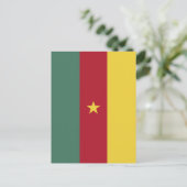 Carte Postale drapeau du Cameroun (Debout devant)