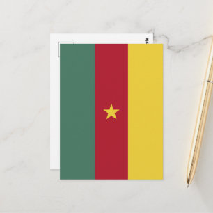 Carte Postale drapeau du Cameroun
