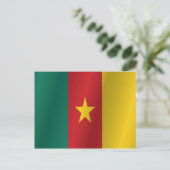 Carte Postale drapeau du Cameroun (Debout devant)