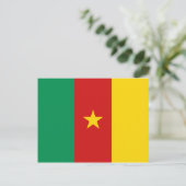 Carte postale drapeau du Cameroun (Debout devant)