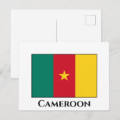 Carte Postale Drapeau du Cameroun (Devant / Derrière)