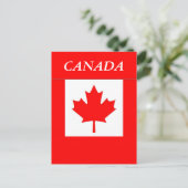 Carte Postale Drapeau du Canada (Debout devant)