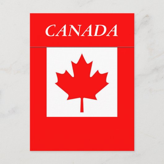 Carte Postale Drapeau du Canada (Devant)