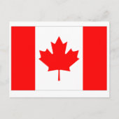 Carte Postale Drapeau du Canada (Devant)