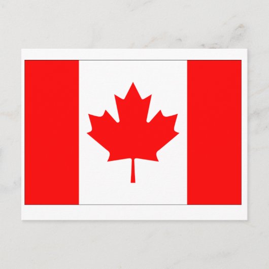 Carte Postale Drapeau du Canada (Devant)